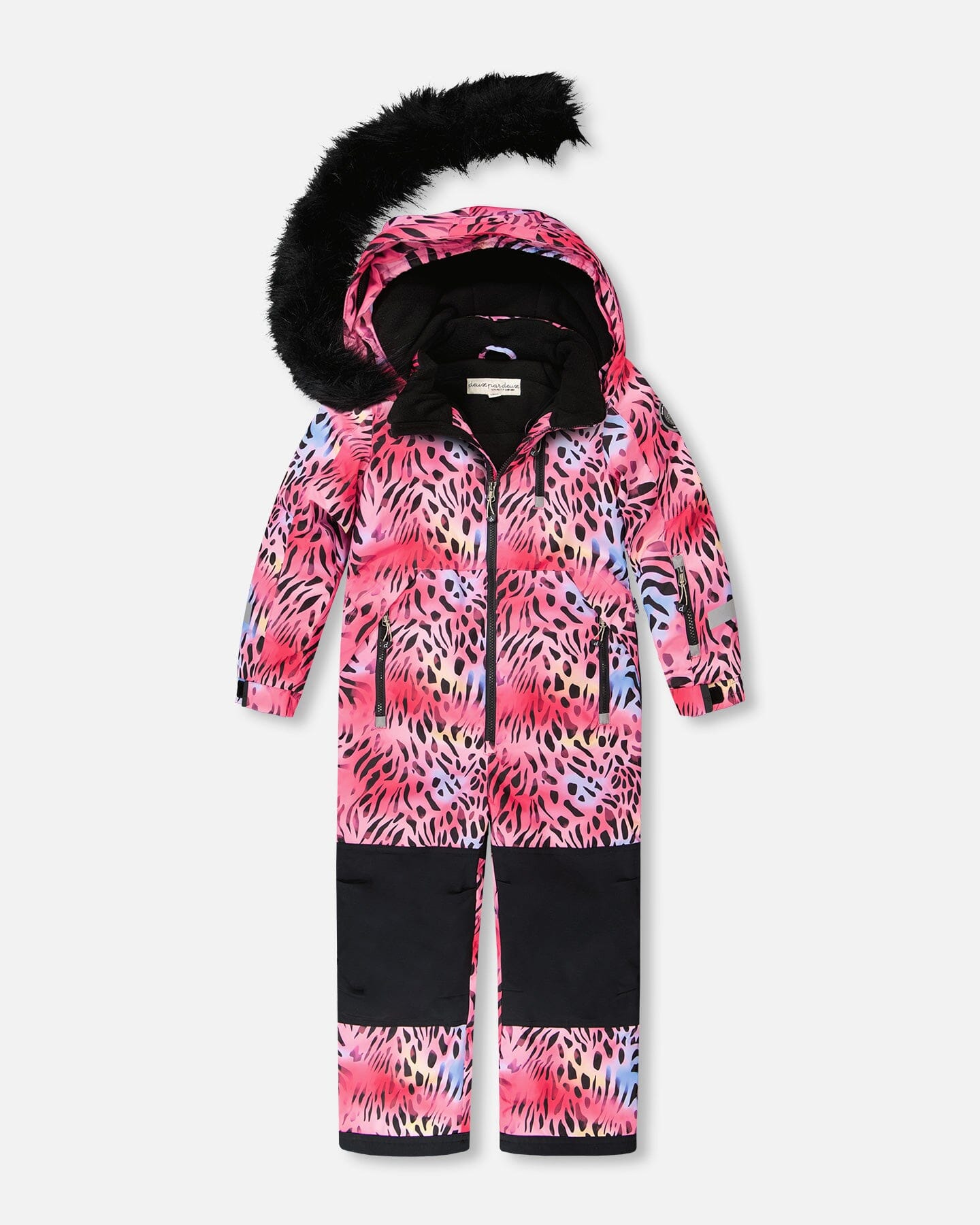 One-Piece Play Snowsuit Multicolor Leopard And Zebra - H10PG30_093