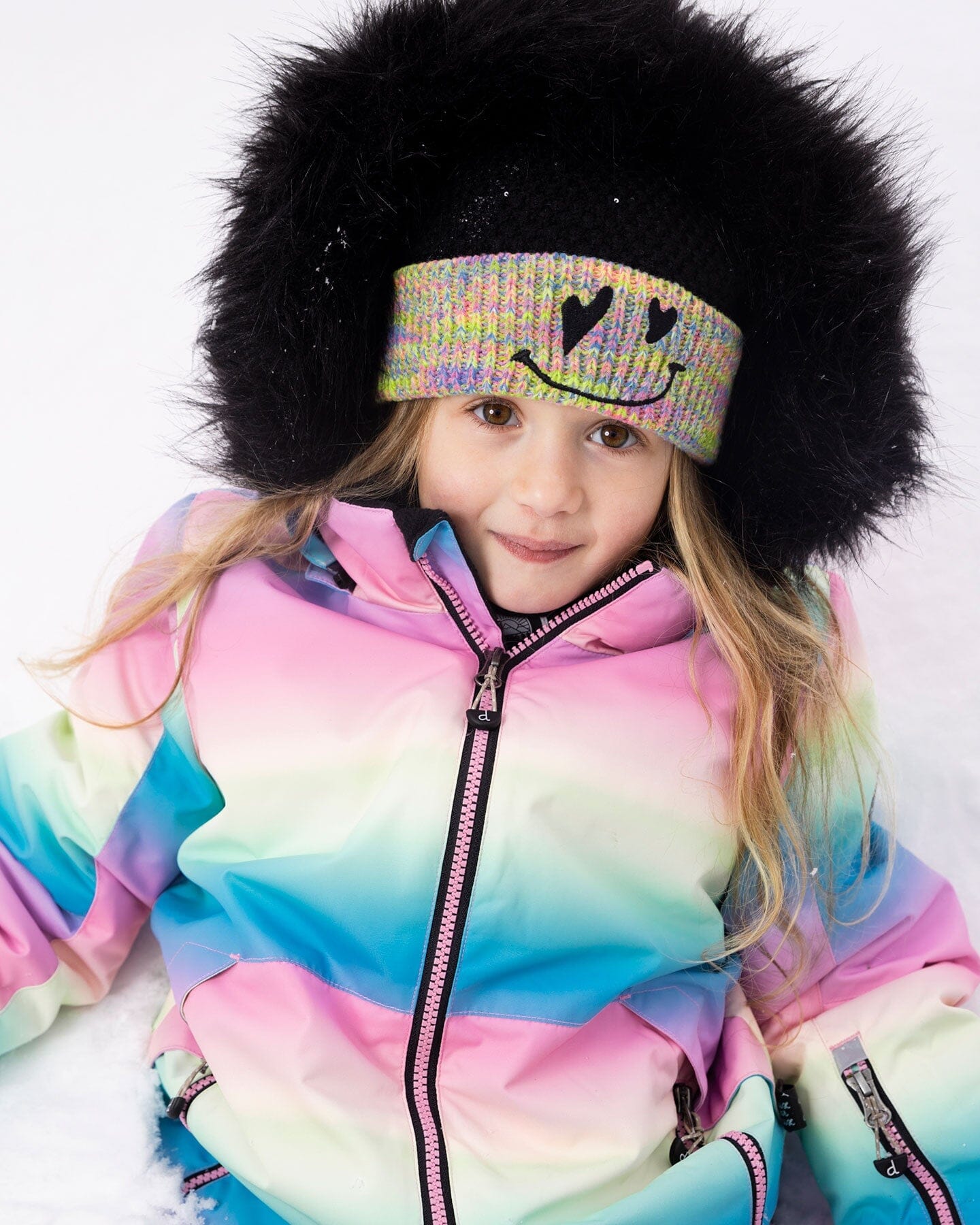 Two-Piece Play Snowsuit Smiley Face Girl - H10PG81_018