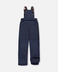Two-Piece Play Snowsuit Navy Blue And Pink - H10PG83_479