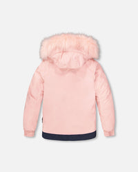 Two-Piece Play Snowsuit Navy Blue And Pink - H10PG83_479