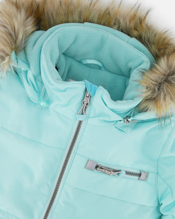 Two-Piece Play Snowsuit Blue Flower Print - H10PG84_020