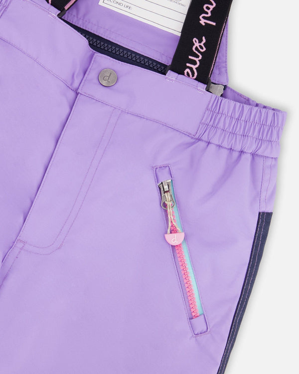 Two-Piece Play Snowsuit With Printed Colorblocked Jacket Lavender - H10PG95_530