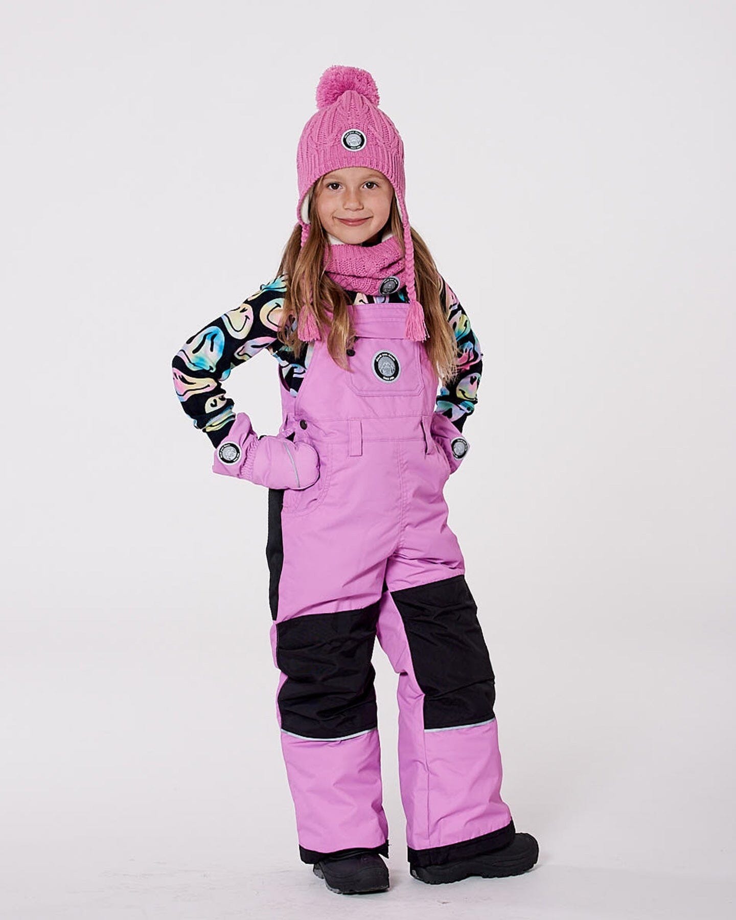 Solid Play Overall Snow Bib Purple - H10T220_519