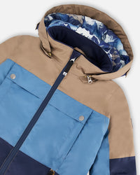 Two-Piece Teknik Snowsuit Blue Mountains - H10TB50_024
