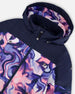 One-Piece Teknik Snowsuit Pink And Blue Marble - H10TG73_007