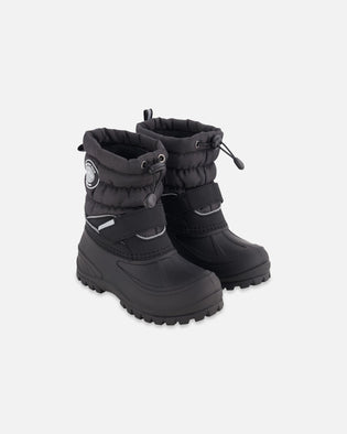 Winter Boots Solid Black Winter Boots Deux par Deux 