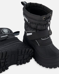 Winter Boots Solid Black Winter Boots Deux par Deux 