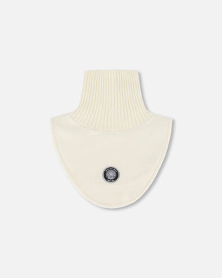 Polar Fleece And Knit Neckwarmer Off-White - H10XCOL_165
