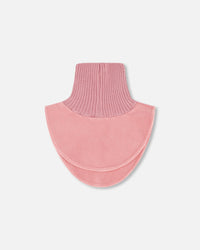 Polar Fleece And Knit Neckwarmer Dusty Pink - H10XCOL_637