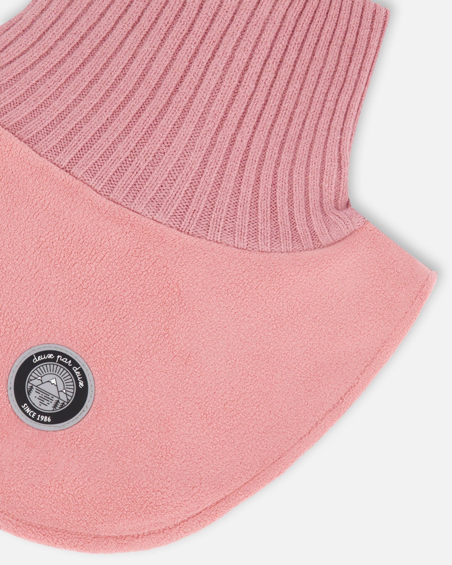 Polar Fleece And Knit Neckwarmer Dusty Pink - H10XCOL_637