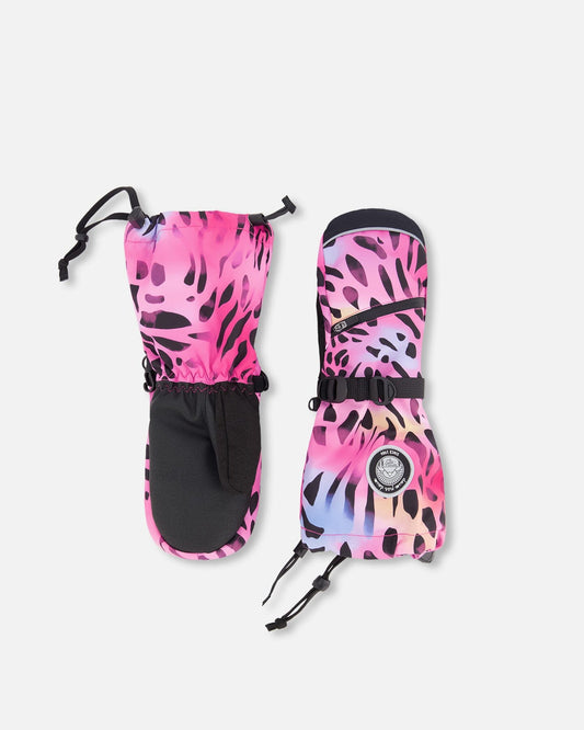 Winter Mittens Teknik Multicolor Leopard And Zebra Winter Accessories Deux par Deux 