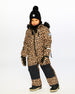Winter Mittens Teknik Beige Leopard Winter Accessories Deux par Deux 