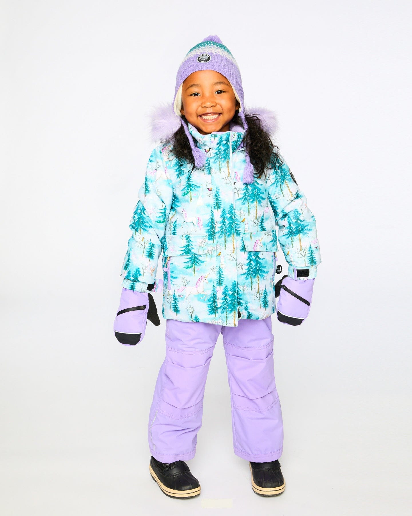 Winter Mittens Teknik Lavender Winter Accessories Deux par Deux 