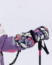 Winter Mittens Teknik Black Retro Flower Print - H10XM203_013