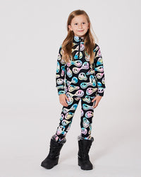 Two-Piece Thermal Underwear Set Smiley Face Girl - H10Y600_018