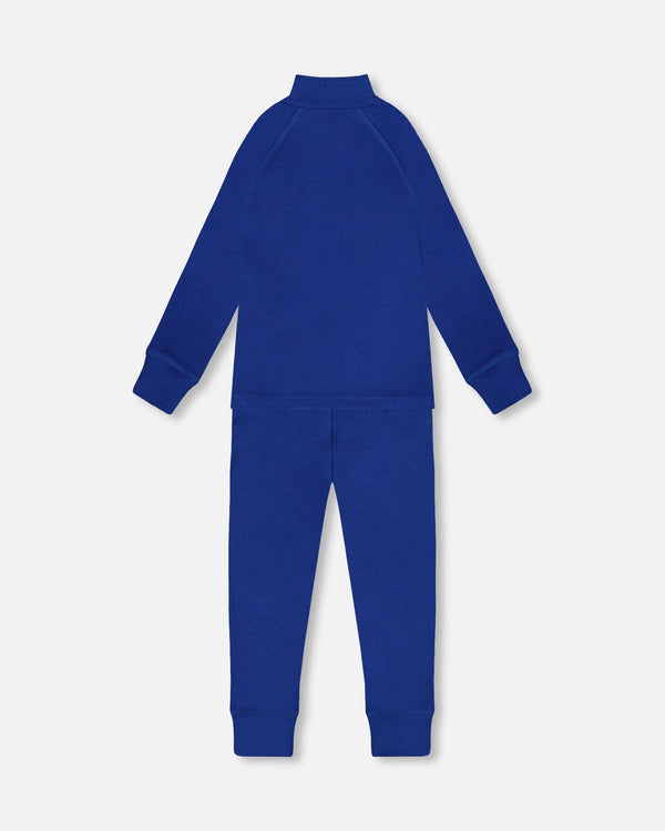 Two-Piece Thermal Underwear Set Blue - H10Y600_587