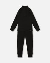 Two-Piece Thermal Underwear Set Black