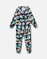 One-Piece Thermal Underwear Smiley Face Girl