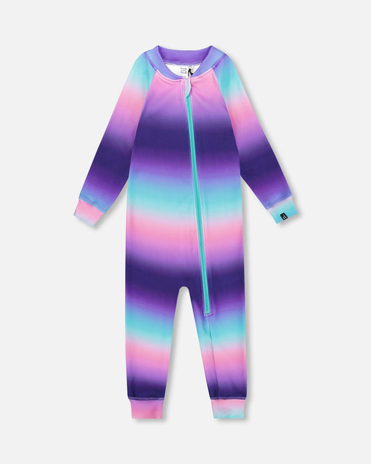 One-Piece Thermal Underwear Purple Gradient - H10Y700_021