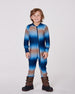 One-Piece Thermal Underwear Blue And Beige Gradient - H10Y700_034