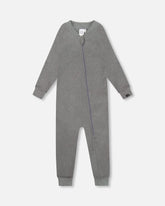 One-Piece Thermal Underwear Dark Heather Gray