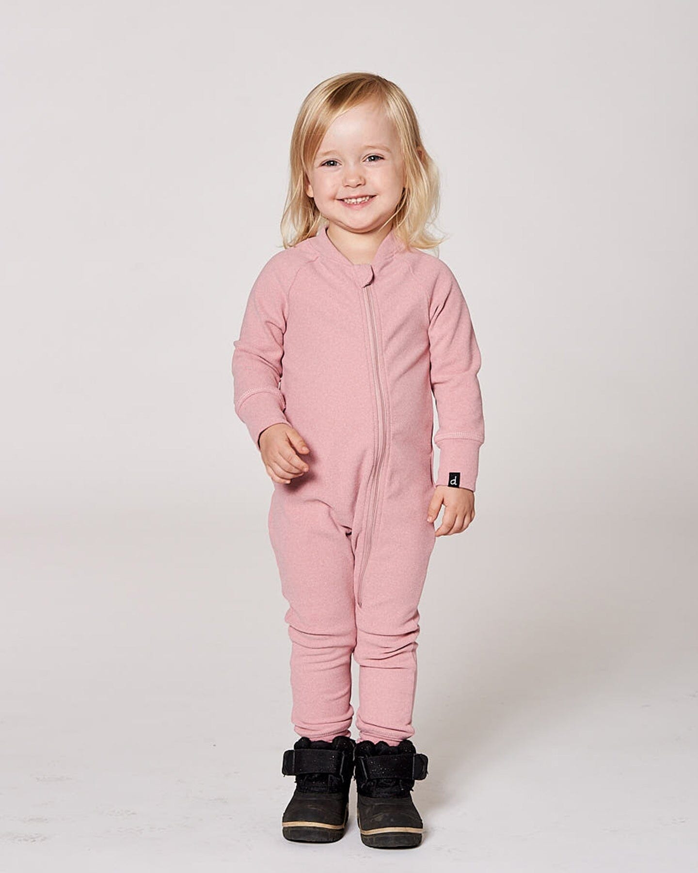 One-Piece Thermal Underwear Dusty Pink - H10Y700_637