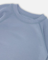 Merino Wool Base Layer Set Blue Gray - H10Y800_975