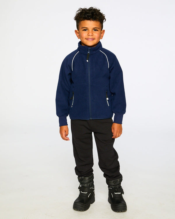 Mid-Layer Teknik Jacket Navy Blue Base & Mid-Layers Deux par Deux 