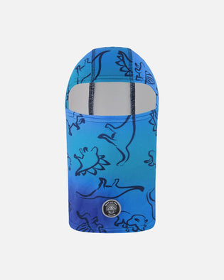 Brushed Jersey Balaclava Blue Gradient Dinosaur Print - H10YBAL_027