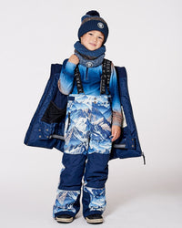 Lined Knit Neckwarmer Taupe And Navy - H10Z42_000
