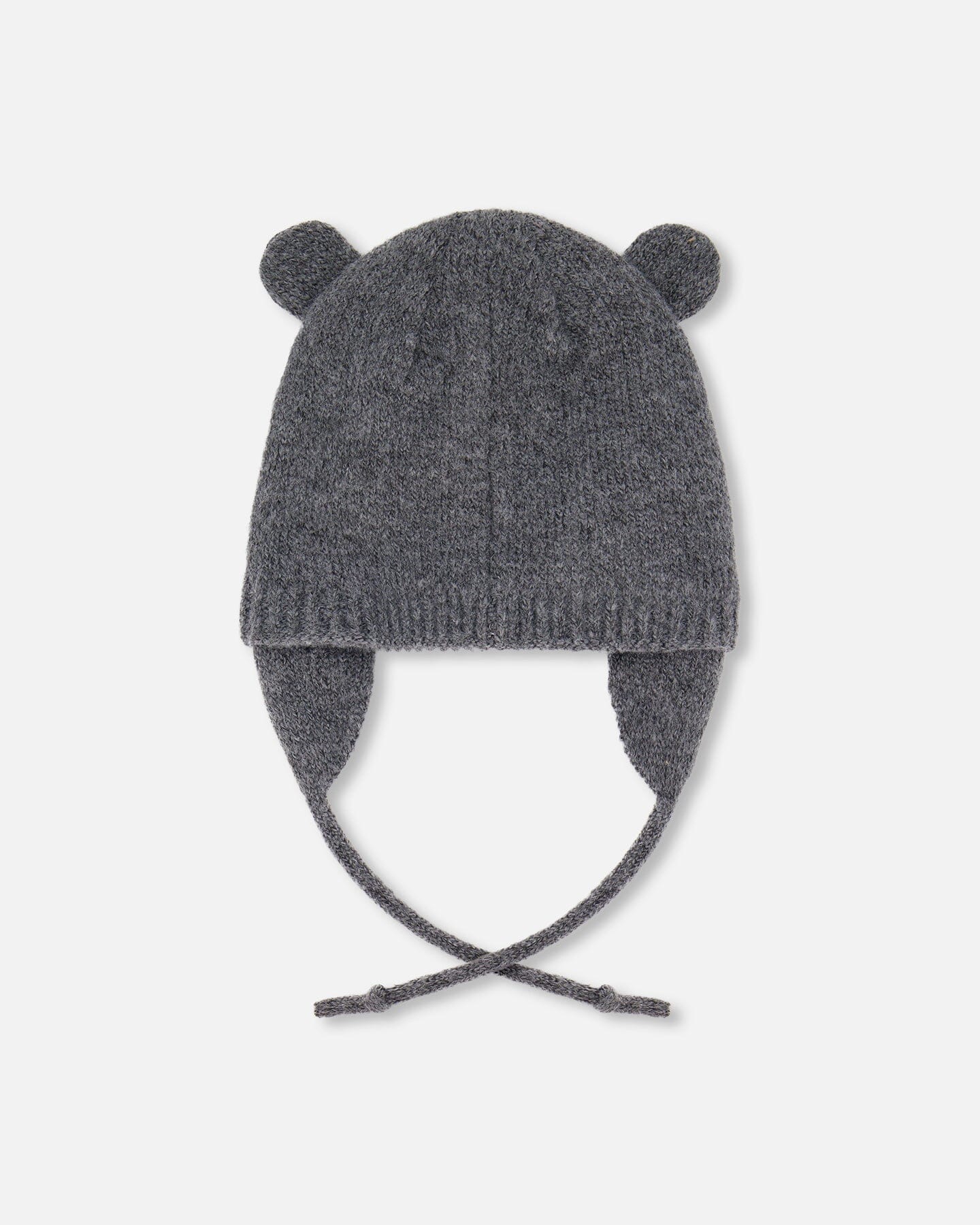 Lined Knit Hat With Ears Gray - H10Z55_000