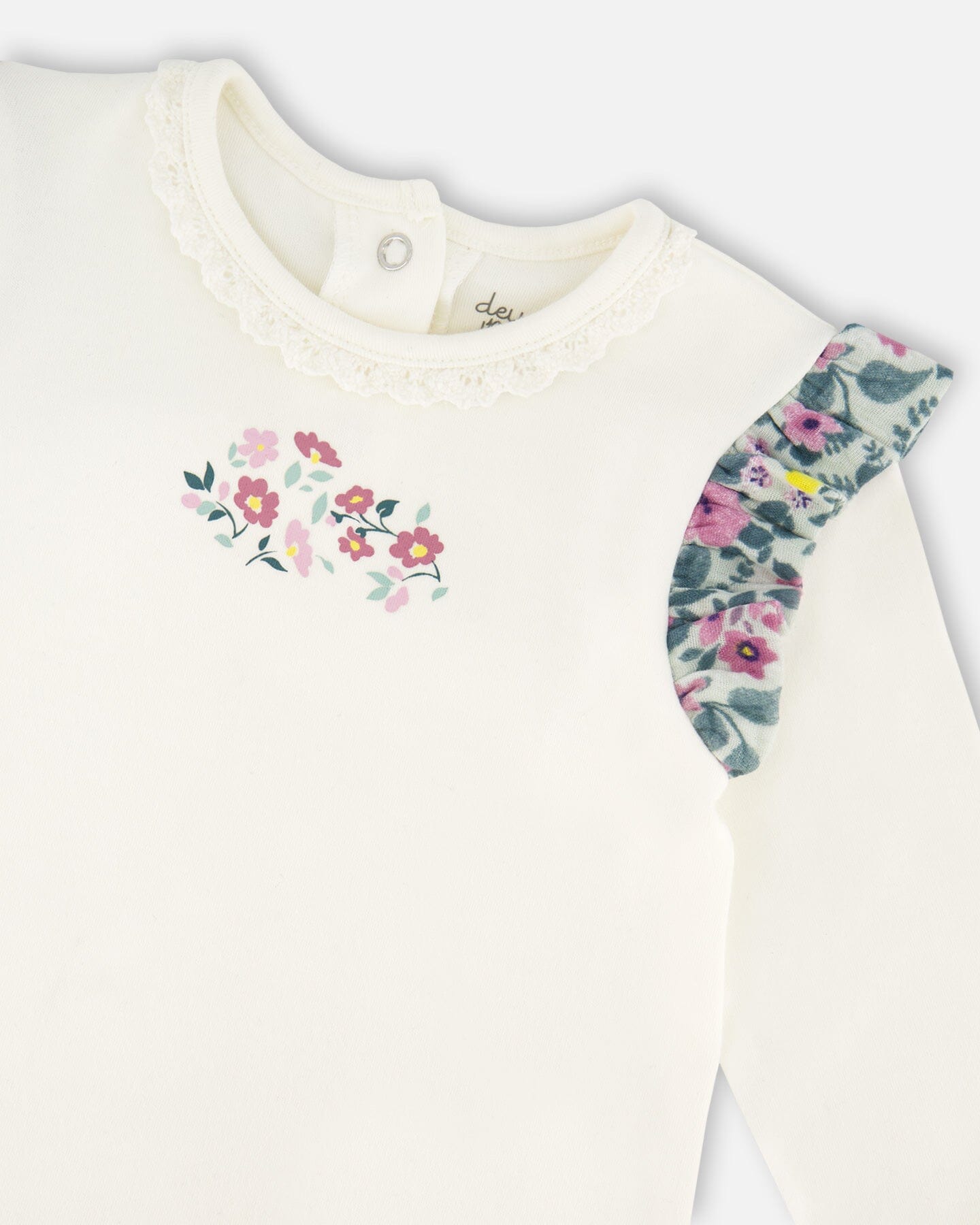 Organic Cotton Off-White Top And Muslin Pants Set - H20A11_101