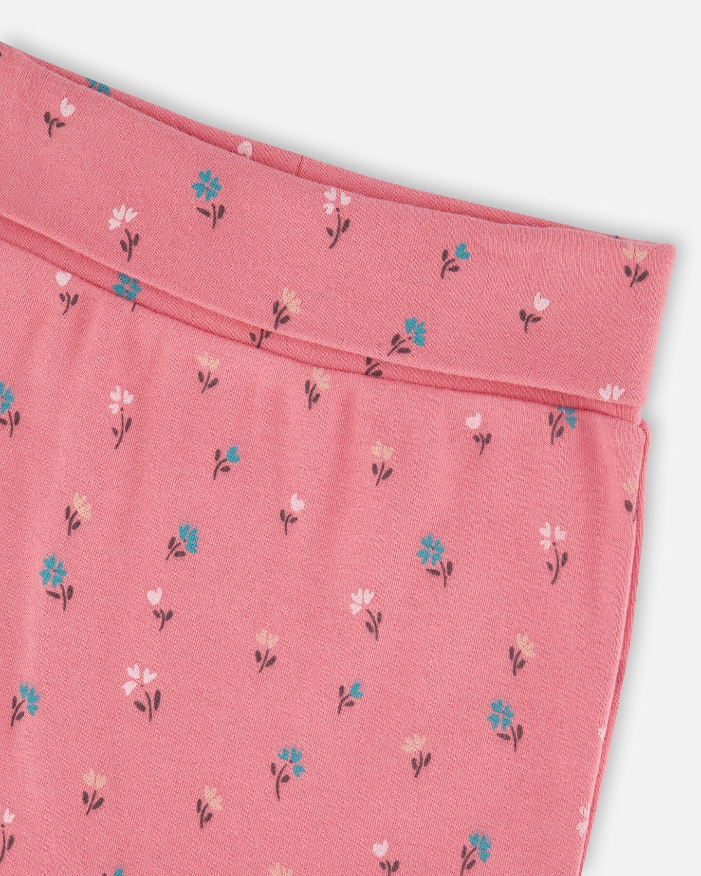 Organic Cotton Evolutive Pant Pink Floral - H20A20_048