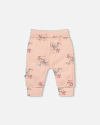Organic Cotton Evolutive Pant Pink Cat Print - H20A20_049