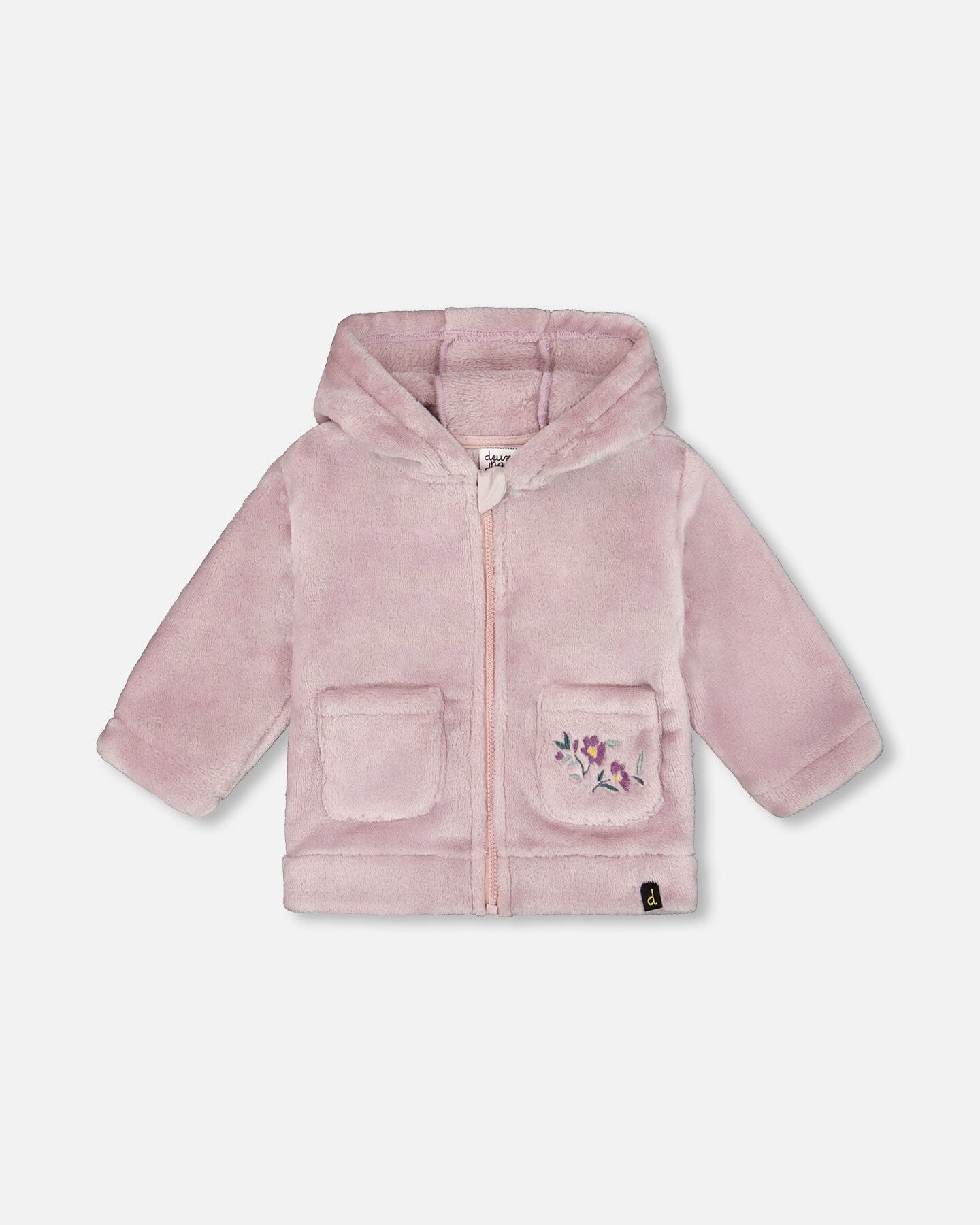 Hooded Zip Plush Jacket Neutral Purple - H20A30_557