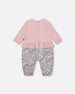 Organic Cotton Bi-Material Romper Neutral Purple - H20A41_557