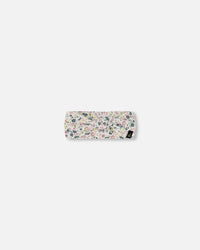 Organic Cotton Headband Off-White Floral - H20AHB_045