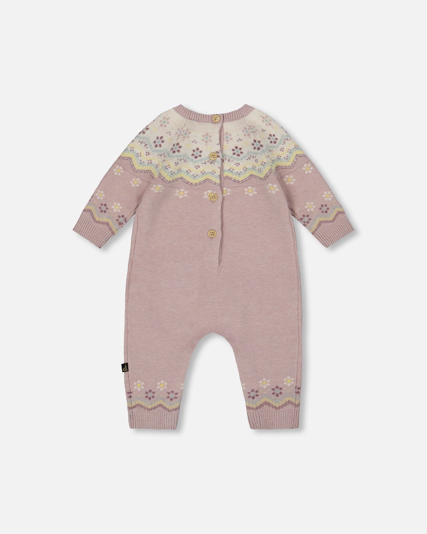 Jacquard Knitted Romper Keepsake Lilac - H20AT40_557