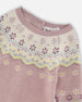 Jacquard Knitted Romper Keepsake Lilac - H20AT40_557