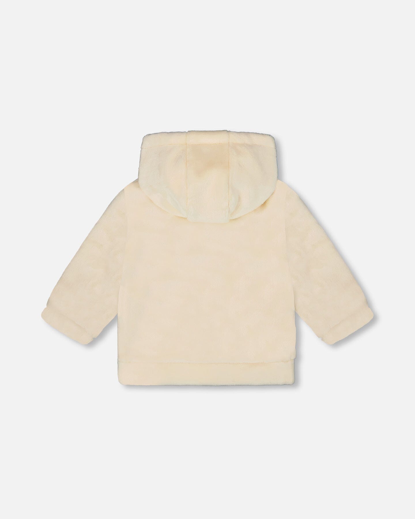 Plush Hooded Jacket Off White - H20B30_101