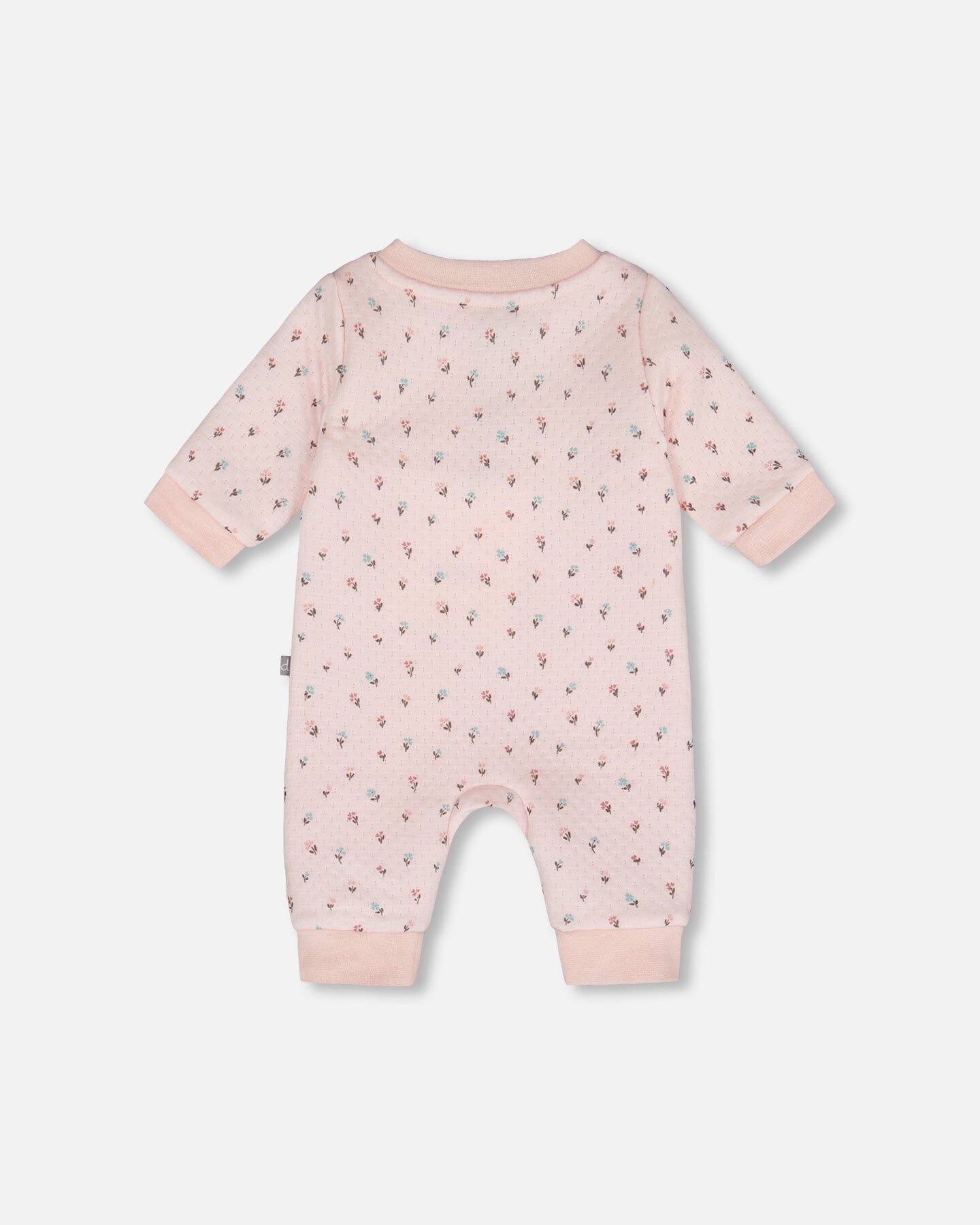 Organic Cotton One-Piece And Baby Romper Pink Mini Floral - H20B40_047