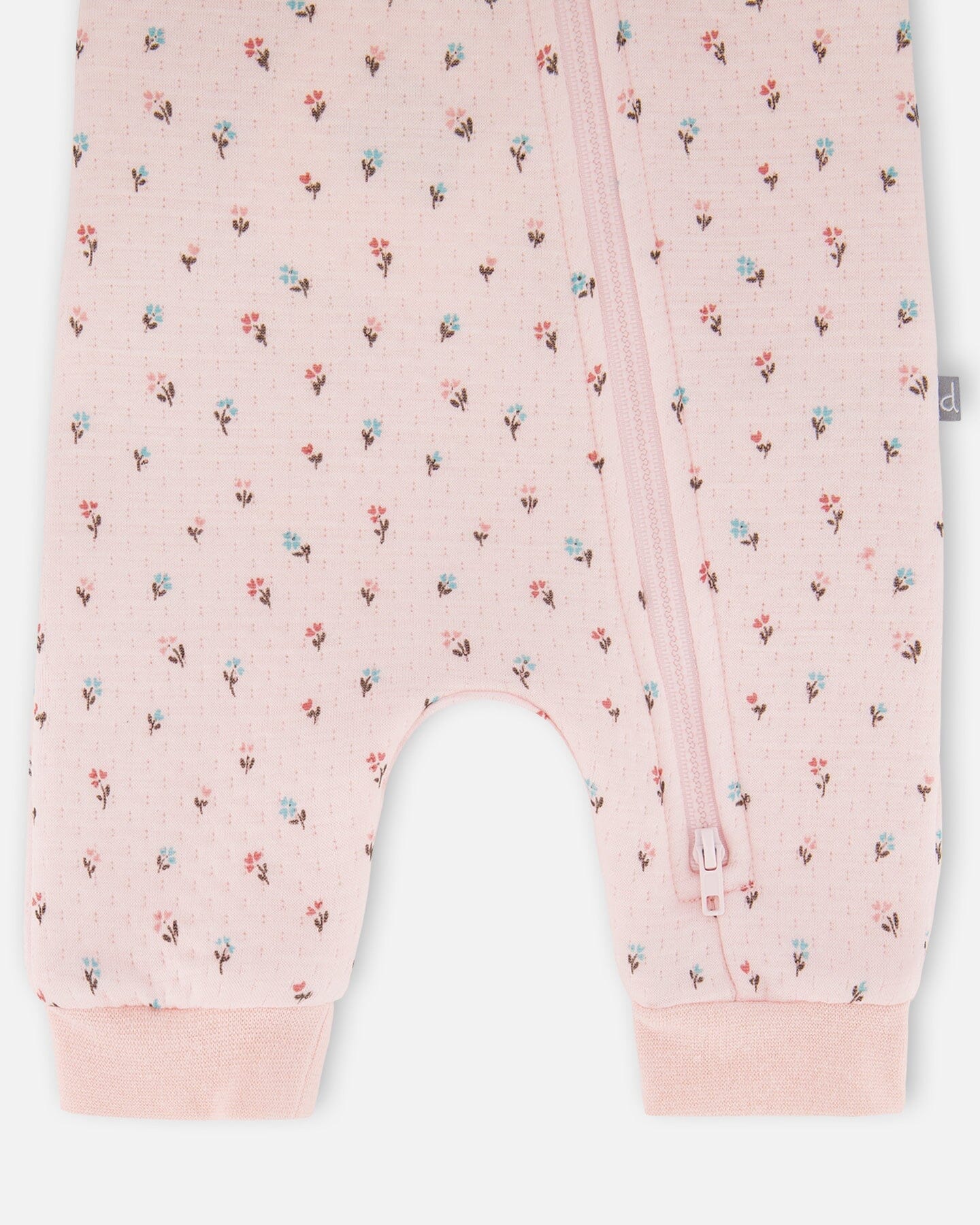 Organic Cotton One-Piece And Baby Romper Pink Mini Floral - H20B40_047