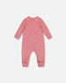 Organic Cotton Zipped Romper Pink Floral - H20B41_048