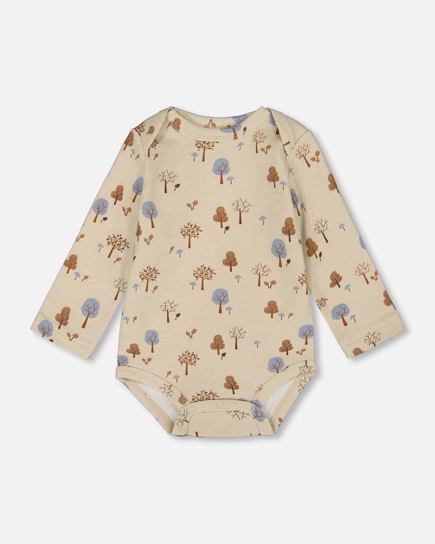 Organic Cotton Onesie Beige Tree Print - H20C70_052