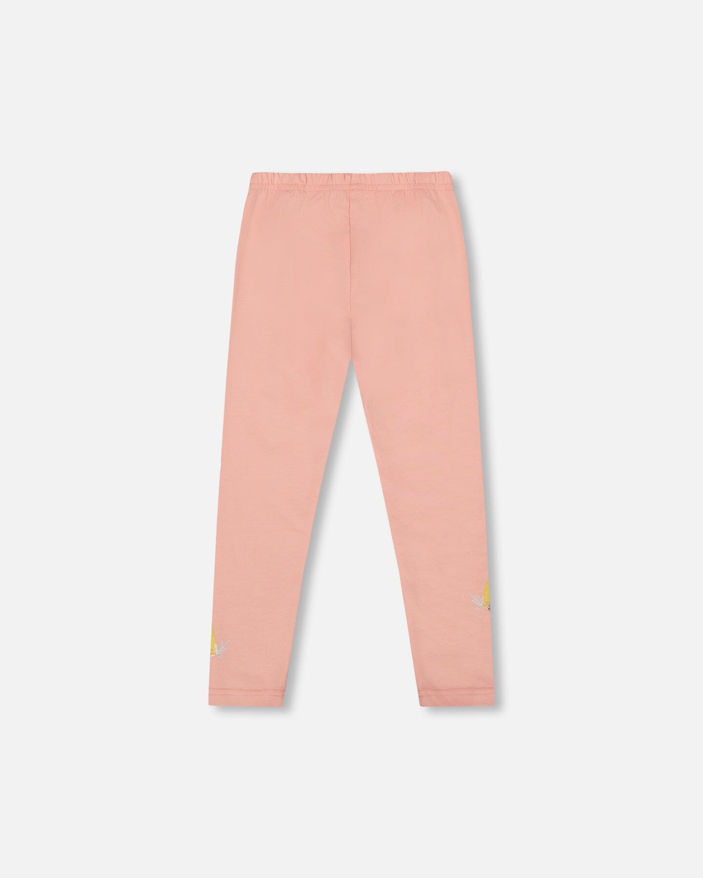 Organic Cotton Leggings Dusty Pink With Unicorn Print - H20K60_650