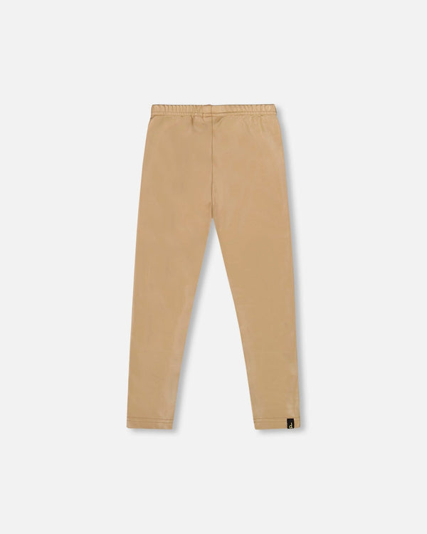 Stretch Shiny Leggings Golden Beige - H20OG60_000