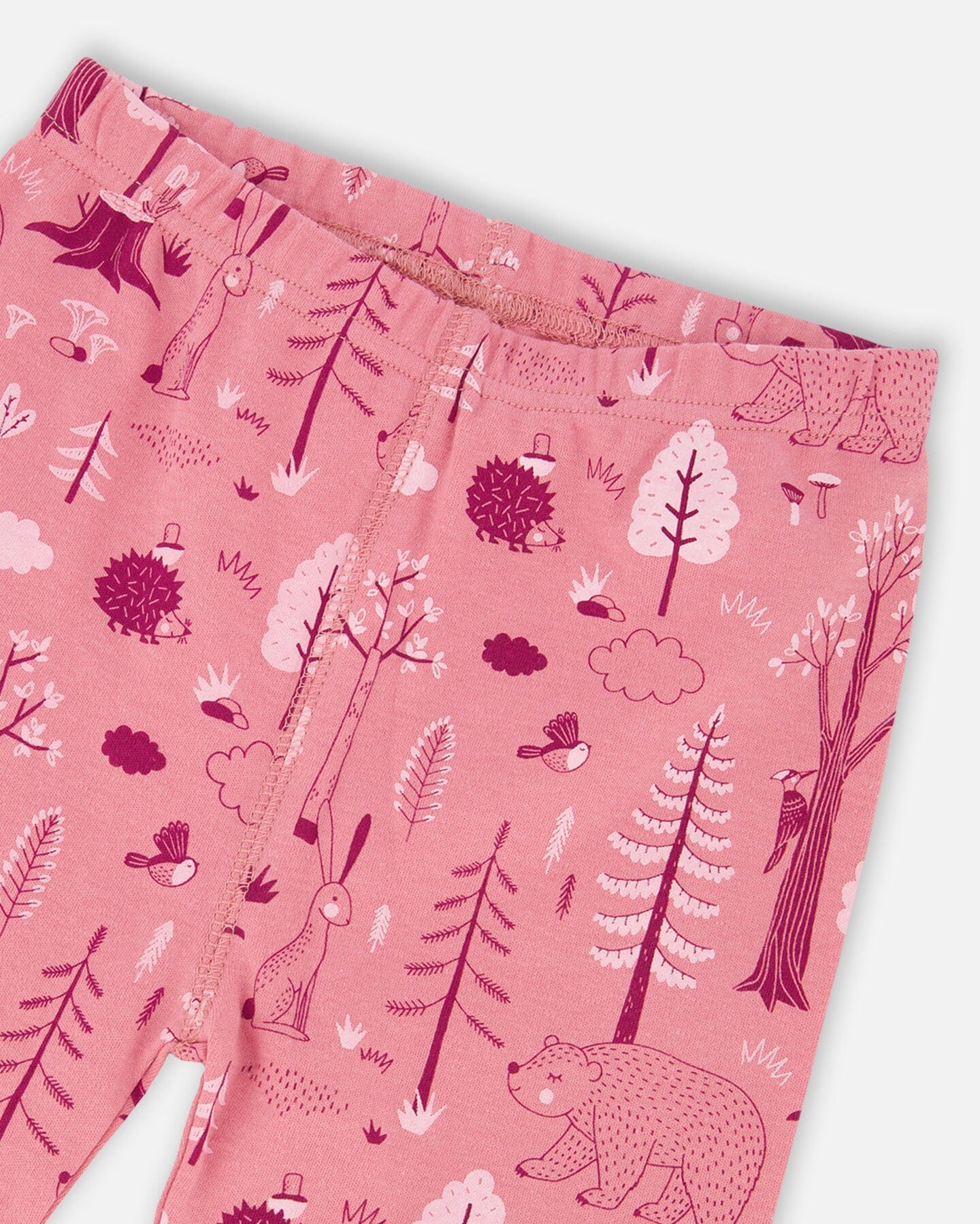 Organic Cotton Two-Piece Pajamas Pink Forest - H20PG10US_069