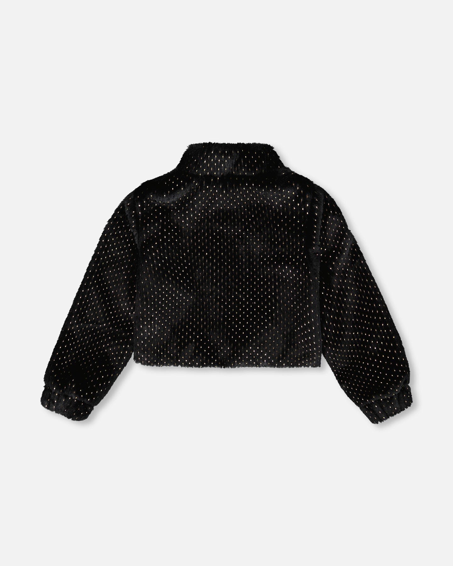 Fake Fur Short Jacket Black - H20Q50_999