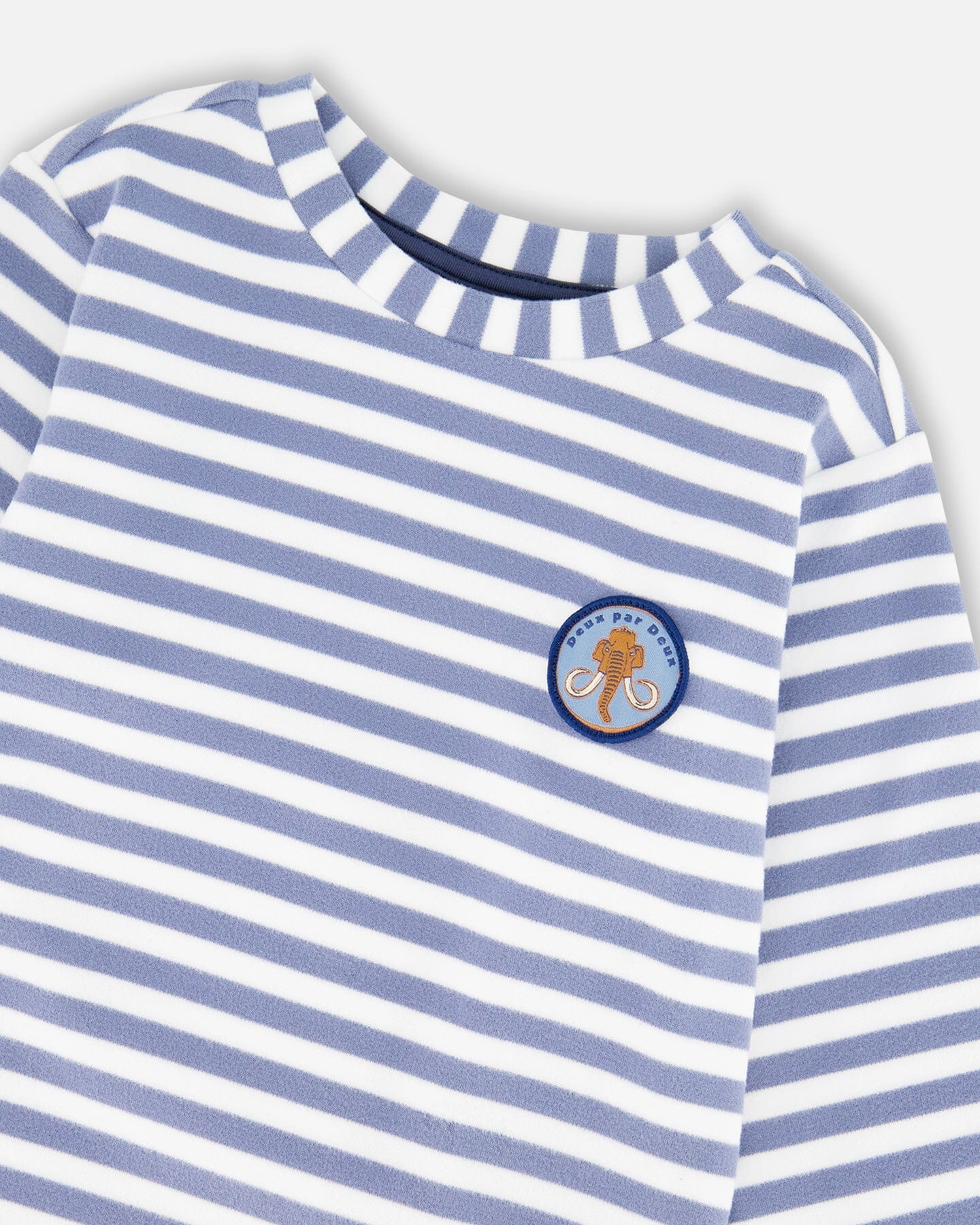 Super Soft Long Sleeve Striped Jersey T-Shirt Light Blue - H20S66_972