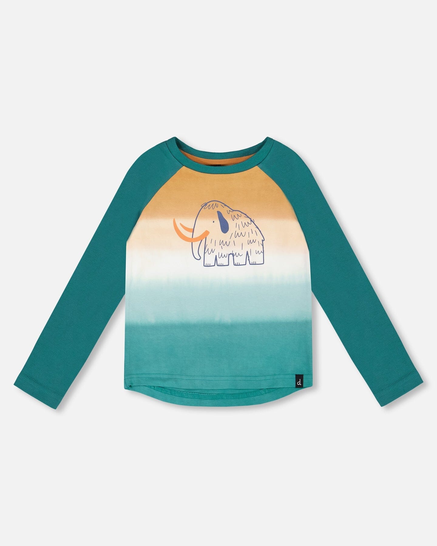 Organic Cotton Jersey Raglan Sleeve T-Shirt Forest Green - H20S67_548